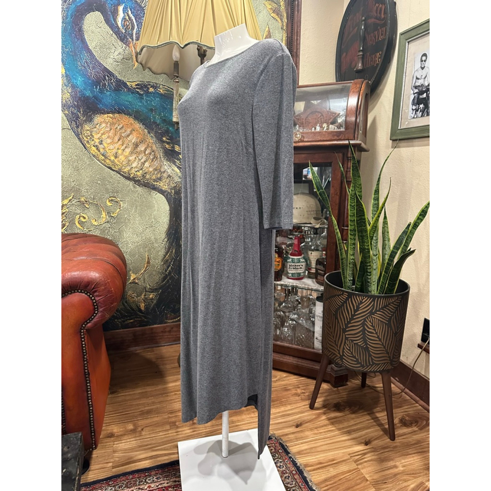 Women's Chico's Gray Midi Dress Size L - Picture 2 of 7